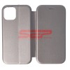 Husa Flip Round Fossil Gray Apple iPhone 12
