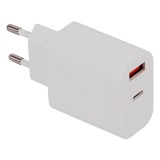 Cumpara ieftin Incarcator Patona Fast Charger 18W PD QC 3.0 1x USB-C 1x USB-A 5V 3A-2584 DEFECTA