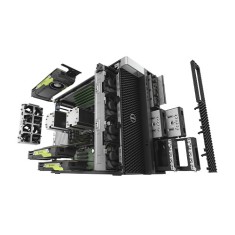 WorkStation Dell Precision 7920, Tower, 2 Procesoare Intel 4 Core Xeon Gold 5122 3.6 GHz, 256 GB DDR4 ECC, 2 TB SSD M.2 NVMe NOU, Placa Video Noua nVi foto