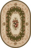 Cumpara ieftin Covor Oval Lotos 535-310 Verde 60 x 110 cm Polipropilena Antialergic Sufragerie