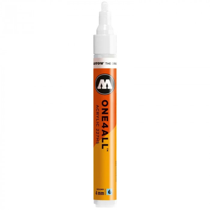 Marker acrilic Molotow ONE4ALL 227HS 4 mm signal white