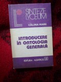 E0e CALINA MARE - INTRODUCERE IN ONTOLOGIA GENERALA