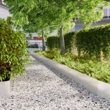 vidaXL Borduri de gazon 20 buc 25x103 cm Oțel inoxidabil 860176