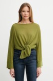 United Colors of Benetton pulover de l&acirc;nă culoarea verde, light, 109PD10E1