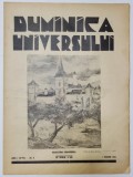 REVISTA &#039;DUMINICA UNIVERSULUI&#039;, ANUL I (XXVII) - No. 9, 1 MARTIE 1931