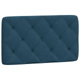 Cumpara ieftin Perna tablie de pat, albastru, 90 cm, catifea