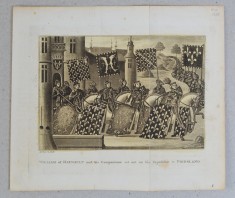 &quot;William Of Haynault Leave For Expedition To Friesland&quot; aquatinta 1806