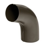 Cot 60 grade racord jgheab pentru sistem pluvial, Bilka, metalic, maro inchis (RAL 8019), lucios, D 90 x 0.6 mm