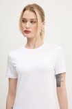Desigual tricou PARAN&Aacute; femei, culoarea alb, 25SWTK15