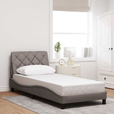 vidaXL Cadru de pat fără saltea Taupe 80x200 cm țesătură 3310563 foto
