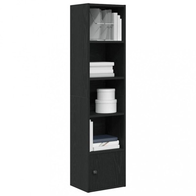 Bibliotecă Stejar negru 31x24x127 cm Lemn prelucrat foto