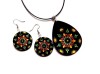 Set bijuterii , set colier si cercei din lemn 45947