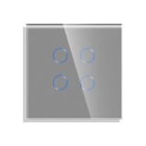 Cumpara ieftin Panou Intrerupator Cvadruplu cu Touch Din Sticla LUXION SmartElectro IntelligentHouse