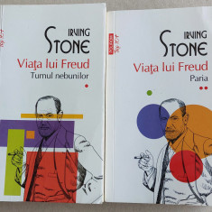 Viata lui Freud (2 volume) de Irving Stone, roman biografic, psihanaliza