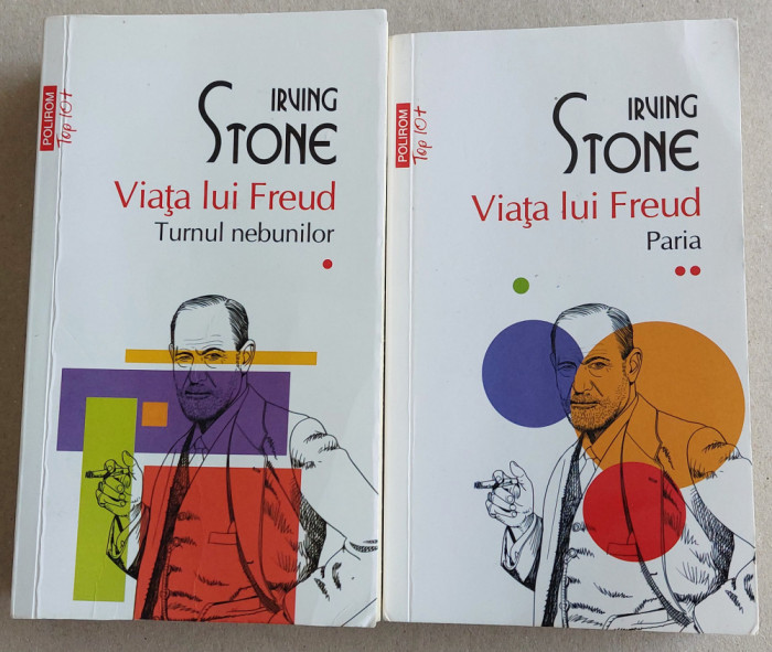 Viata lui Freud (2 volume) de Irving Stone, roman biografic, psihanaliza