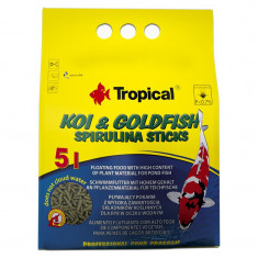 TROPICAL Koi &amp; Goldfish spirulina sticks - 5L/400g