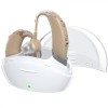 Aparat Auditiv Reincarcabil NeoHGS&trade; x2, Amplificare 130dB, Autonomie 210h, Statie Incarcare, Hipoacuzie Medie-Severa, Premium, Adulti