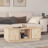 Masuta cafea Gossi lemn masiv pin 110x50x40 cm alb/gri/maro/negru, blat lemn, structura lemn, dreptunghiulara