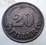 1.330 UNGARIA 20 FILLER 1926, Europa, Cupru-Nichel