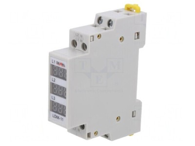 Indicator de Tensiune 3x80-500VAC IP20 pentru Șină DIN LDM-11 foto