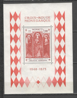 Monaco.1973 25 ani Crucea Rosie:Fresca-Bl. SM.556 foto