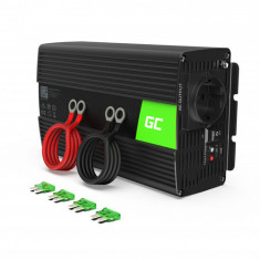 Green Cell Invertor pentru mașină de la 24V la 230V (amplificator de tensiune) 1000W