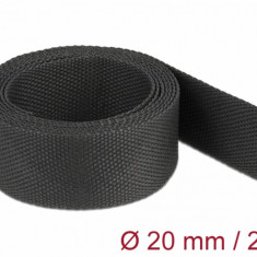 Tub termocontractabil 2 m x 20 mm raport 2:1 Negru, Delock 20794