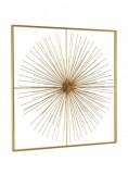 Decoratiune perete otel auriu Auriel 70x7x70 cm