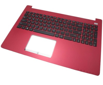 Tastatura Asus Neagra X502 cu Palmrest Roz foto