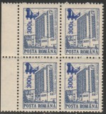 2000 Romania - Hoteluri si cabane (supratipar pod), LP 1527 bloc de 4 MNH