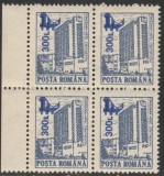 2000 Romania - Hoteluri si cabane (supratipar pod), LP 1527 bloc de 4 MNH, Arhitectura, Nestampilat