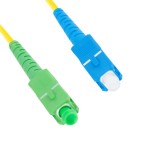 Cablu fibră optică Lanberg 2 m, SC/APC-SC/UPC, SM Simplex G657A1 LSZH