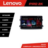 Navigatie Fiat Ducato 2021- Lenovo Qled 2K Octa Core 8+256 360 DSP carplay android auto radio gps internet KIT-ducato2024+PRO-2K-9-8+256