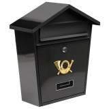 Cutie postala Vorel 78580, otel, 380x320x105mm, Negru, 2 chei