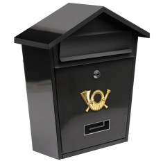 Cutie postala Vorel 78580, otel, 380x320x105mm, Negru, 2 chei