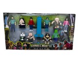 Set figurine Minecraft Movie cu accesorii si personaje diverse 10 piese
