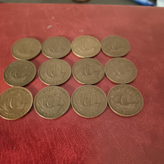 Lot UK, Half penny 1948 1949 1950 1951 1952 1953 1954 1955 1956 1957 1958 1959