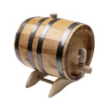 Butoi pentru decor, din lemn masiv de arin, capacitate 3L / EXT 7207