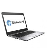 Laptop Refurbished, HP ELITEBOOK 745 G3, Procesor AMD A10 8700B, Memorie RAM 8 GB, SSD 256 GB M2, Windows 10 Pro, Webcam, US, Backlight, Ecran 14 inch