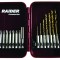 Biti 1/4&amp;quot; x 50 mm si burghie cu baza hexagonala Raider Power Tools set 15 piese