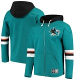 San Jose Sharks hanorac de bărbați cu glugă Breakaway Full-Zip Hoodie - S, Fanatics Branded