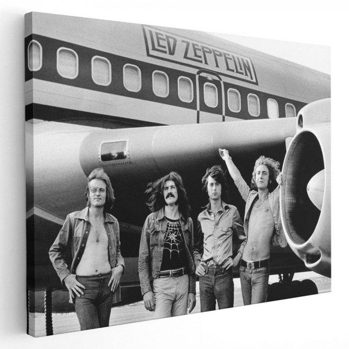 Tablou afis Led Zeppelin trupa rock 2310 Tablou canvas pe panza CU RAMA 80x120 cm