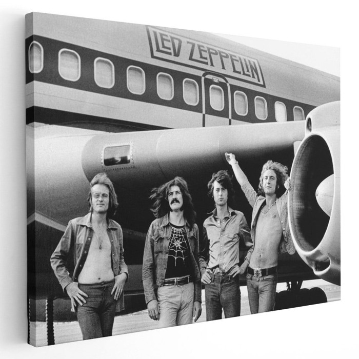 Tablou afis Led Zeppelin trupa rock 2310 Tablou canvas pe panza CU RAMA 60x80 cm