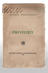 Privelisti - George Dumitrescu, Ed. Literara a Casei Scoalelor, 1928, versuri