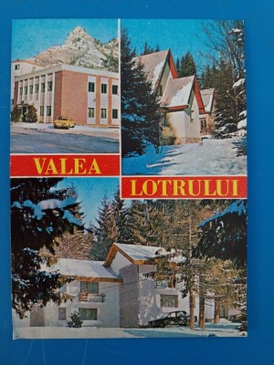 CPIB 23230 CARTE POSTALA - VALEA LOTRULUI, MOZAIC. BREZOI, OFICIUL PTTR, VOINEASA: VILE, NECIRCULATA, 1989 foto