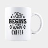 Cana alba personalizata THE LIFE BEGINS AFTER COFFEE, INOVATIX&reg;. 330ml, Oem