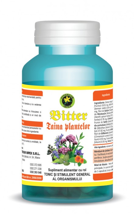 Bitter taina plantelor 60cps hypericum