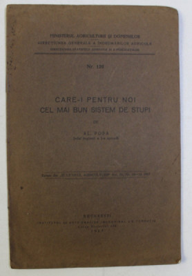 CARE - I PENTRU NOI CEL MAI BUN SISTEM DE STUPI , NR. 120 de AL. POPA , 1927 foto