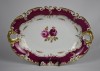 Platou din portelan Wallendorf Germania - decor floral / trandafiri