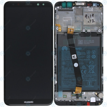 Huawei Mate 10 Lite (RNE-L01, RNE-L21) Capacul frontal al modulului de afișare + LCD + digitizer + acumulator negru 02351QCY foto
